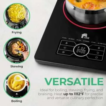 EconoHome Portable Electric Stove: Fast & Safe Cooking Solution