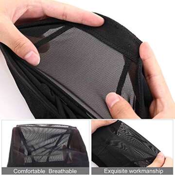 ZGCYSMHT 20 Inch Cork Canvas Wig Head for Easy Styling