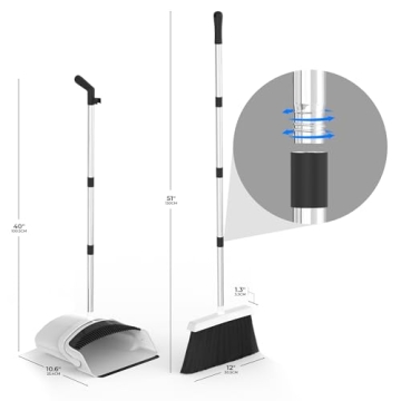 Jade Active Broom and Dustpan Set for Effortless Cleaning