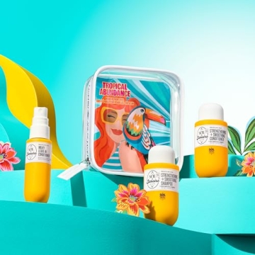 Sol de Janeiro Tropical Abundance Hair Repair Trio Travel Gift Set | Jet Set | Sulfate Free Brazilian Joia Shampoo and Conditioner | Leave In Conditioner Spray | TSA Friendly