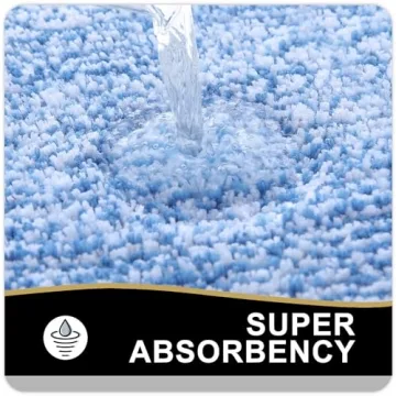 OLANLY Soft Microfiber Bath Mat Non-Slip Quick Dry
