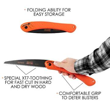 Bahco PG72 Folding Pruning Saw - Fast and Efficient Cutting Tool