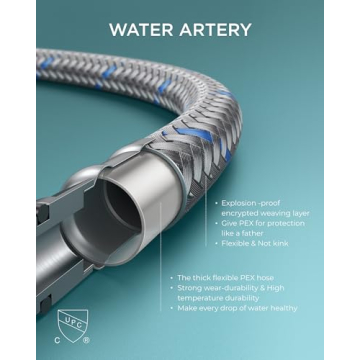 FORIOUS Brushed Gold Bathroom Faucet for 3 Hole Sinks