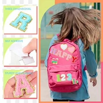 Chenille Embroidered Letter Patches for DIY Fun