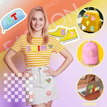 Chenille Embroidered Letter Patches for DIY Fun