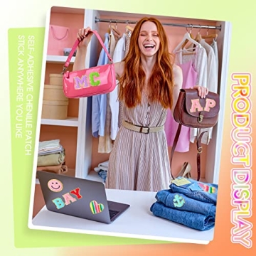 Chenille Embroidered Letter Patches for DIY Fun