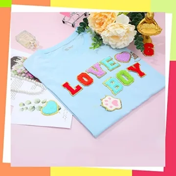 Chenille Embroidered Letter Patches for DIY Fun