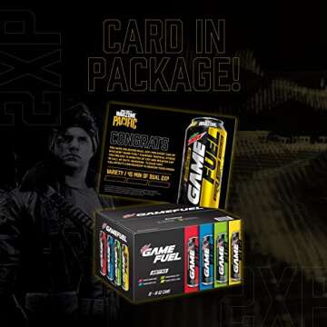 Mountain Dew Game Fuel, 4 Flavor Variety Pack, 16oz Cans (12 Pack), Vitamins A + B (Packaging May Vary)
