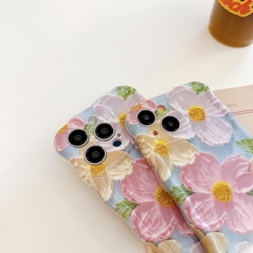 Stylish Paletatb iPhone 12 Pro Max Case with Floral Design