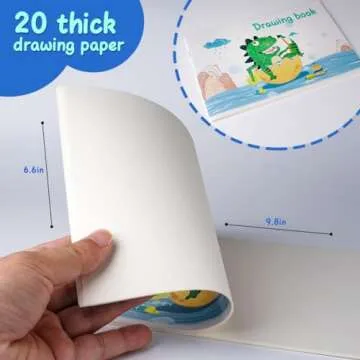 Toddler Painting Set Washable Paint Smock Brushes for Kids Non Toxic Tempera Finger Paints, Brushes, Paint Paper, Sponge, Palette, Smock Supplies for Toddlers Early Learning Drawing Gifts