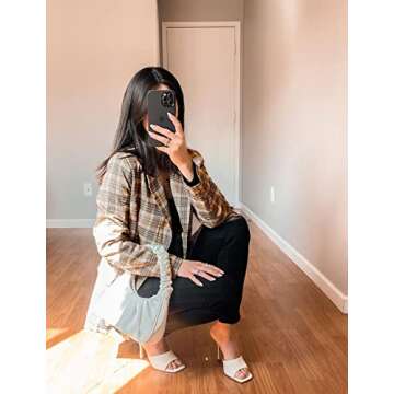 Luvamia Women's Stylish Casual Blazer for Office Wear