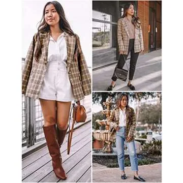 Luvamia Women's Stylish Casual Blazer for Office Wear