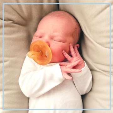 Natural Rubber Pacifier Shorter Nipple for Newborns