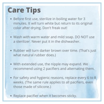 Natural Rubber Pacifier Shorter Nipple for Newborns