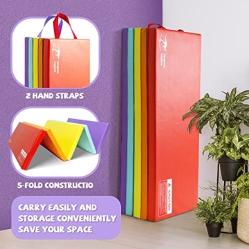 Kangaroo Hoppers Kids Gymnastics Mat – Foldable & Fun!