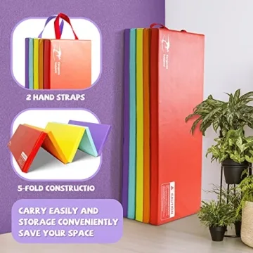 Kangaroo Hoppers Kids Gymnastics Mat – Foldable & Fun!