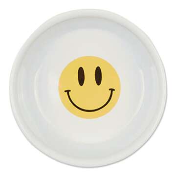 Bone Dry Ceramic Food & Water Bowls for Pets Non-Slip for Secure, Less Messy Feeding, Microwave & Di...