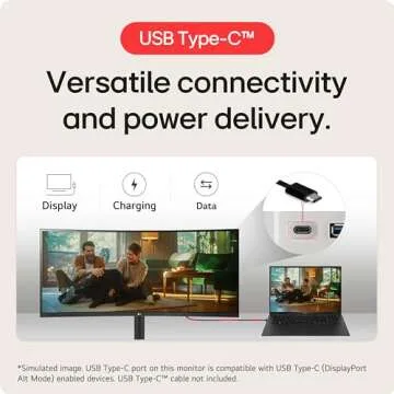 LG 28MQ750-C 28" SDQHD DualUp Monitor with USB-C Power