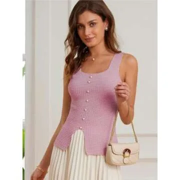 GRACE KARIN Women's Ribbed Tank Top - Stylish Summer Wear