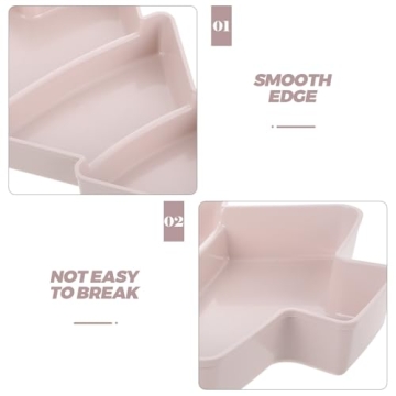 DOITOOL Christmas Tree Shaped Fruit Plate Snack Platter Portable Serving Tray Nuts Candy Appetizers Desserts Light Holiday Party Dish