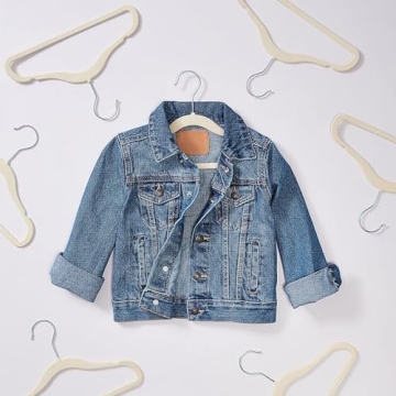 Amazon Basics Kids Velvet Non-Slip Clothes Hangers Pack of 50