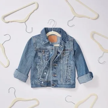 Amazon Basics Kids Velvet Non-Slip Clothes Hangers Pack of 50