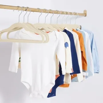 Amazon Basics Kids Velvet Non-Slip Clothes Hangers Pack of 50