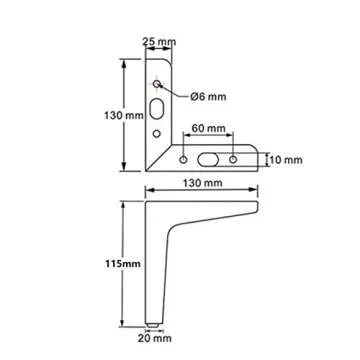 Antrader 4.5-Inch Height Modern Furniture Sofa Legs Metal Polished Gold Plating Table Cabinet Cupboard Feet DIY Replacement Parts, Set of 4