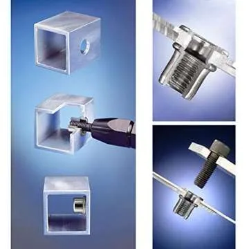 100 Pcs 1/4-20 Aluminum Rivet Nuts for Strong Fastening