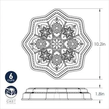 Nordic Ware Sweet Snowflakes Shortbread Pan, Silver