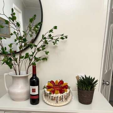 SzJias Faux Branches for Vase Artificial Stems Greenery Plant Stems for Vase Fake Tree Branches (3 Branches)