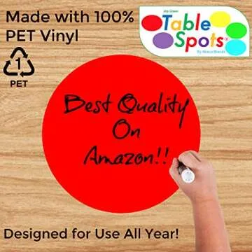 Original Table Spots for Teachers | 10 Pack Dry Erase Circles