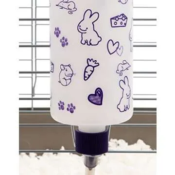 Lixit 32oz Weather Resistant Water Bottles with Heavy Duty Mount for Rabbits and Ferrets (Rabbits)