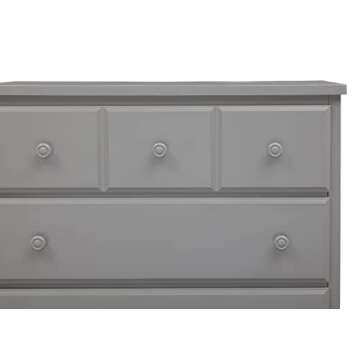 Delta Children 3 Drawer Dresser, Greenguard Gold Certified, Grey
