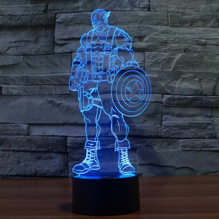 Captain America 3D LED Touch Switch Nightlight