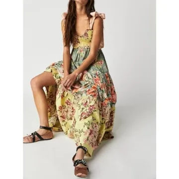 Stylish ABYOVRT Floral Maxi Dress for Women