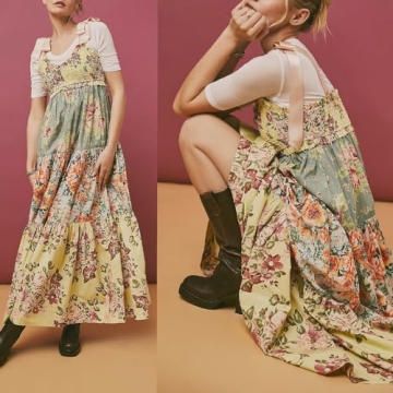 Stylish ABYOVRT Floral Maxi Dress for Women