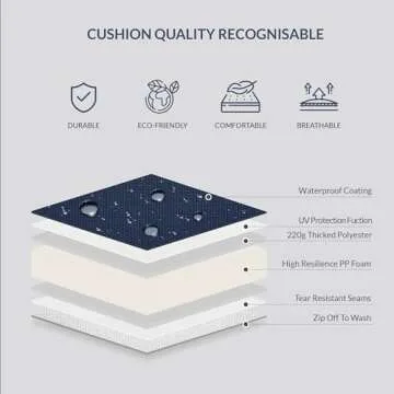 BELLEZE 4 Pieces Patio Furniture Set, Patio Rattan Conversation Sets with Durable Cushion and Tempered Glass Top Table, Outdoor Wicker Loveseat Sofa Sets for Balcony, Porch, Backyard - Brown