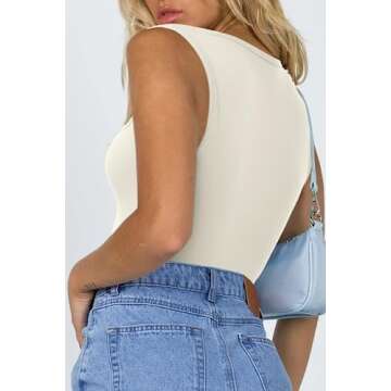 Meyeeka Sleeveless Bodysuit - Comfort Meets Style for Every Occasion
