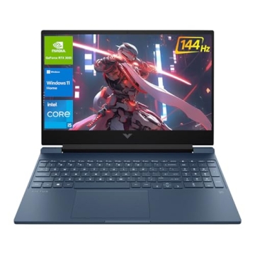 HP Victus 15.6" Gaming Laptop: High-Performance i5, RTX 3050, 32GB RAM, 1TB SSD