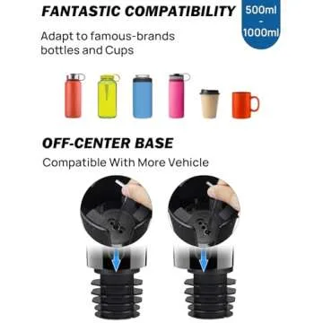 JOYTUTUS Cup Holder Phone Mount for Car with 360 Rotation
