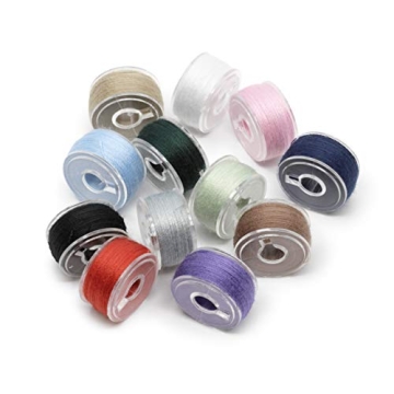 Dritz Class 15 Pre-Filled Multicolor Bobbins for Easy Sewing