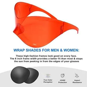 Oversized Futuristic Shield Sunglasses for Stylish Sun Protection