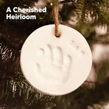 Baby Hand and Footprint Kit - Personalized Baby First Christmas Ornament, Baby Footprint Kit for Tod...