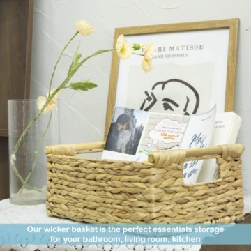VATIMA Hyacinth Wicker Basket - Stylish Storage Solution