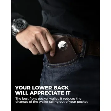 LORZOR Minimalist AirTag Wallet for Men