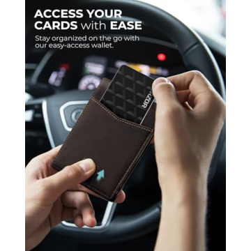 LORZOR Minimalist AirTag Wallet for Men