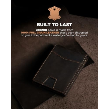 LORZOR Minimalist AirTag Wallet for Men