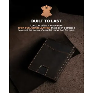 LORZOR Minimalist AirTag Wallet for Men