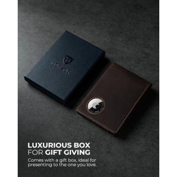 LORZOR Minimalist AirTag Wallet for Men